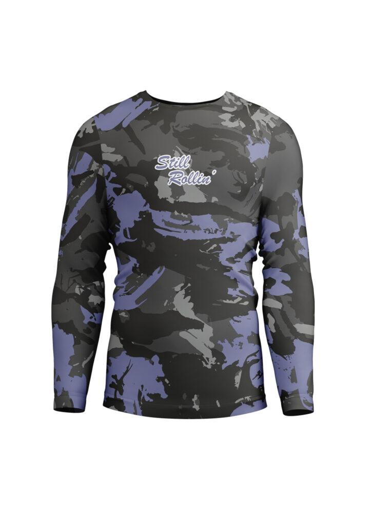 Still Rollin' Purple Camo Rashguard